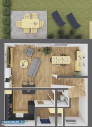 dom środkowy w zabudowie szeregowej Dąbrowa Tarn. - Obrazek 2