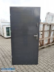 Drzwi stalowe 100x208 Antracyt - Obrazek 1