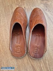 Skórzane berberyjskie pantofle  zrobione w Tunezji - Obrazek 3