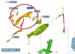 Klamka zewnętrzna drzwi- ford - Obrazek 1