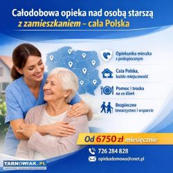 Opiekunka zamieszka z seniorem - opieka w całej Po - Obrazek 1