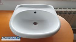 Umywalka 44 cm z postumentem (noga) - stan bdb - Obrazek 1