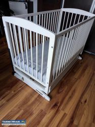 Łóżeczko bujane z szufladą + materac - Obrazek 2