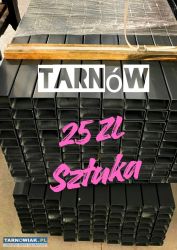 słupki ogrodzeniowe  60 x 40 antracyt 2,20 mb - Obrazek 1