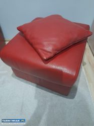 Sprzedam dwie pufy skórzane - Obrazek 1