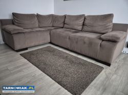 Brązowy narożnik  w stanie bardzo dobrym - Obrazek 1