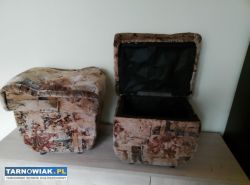 Dwie pufy ze schowkiem. - Obrazek 3