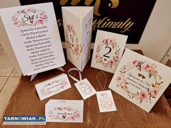 Zaproszenia i  dekoracje ślubne. - Obrazek 1