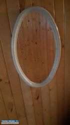 Eleganckie lustro owalne w jasnej ramie - Obrazek 4