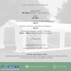 Wynajem Namiotów Komunie Wesela + Podłoga i Oświet - Obrazek 4