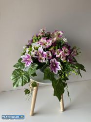 Wiosenny stroik na cmentarz – ręcznie wykonany - Obrazek 1