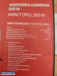 Wiertarka udarowa 500W - Obrazek 3