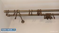 Karnisz mosiądz 160cm - Obrazek 1