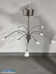 Żyrandol lampa sufitowa srebrna pająk - Obrazek 1