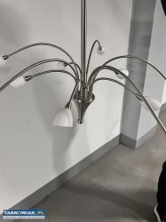 Żyrandol lampa sufitowa srebrna pająk - Obrazek 4