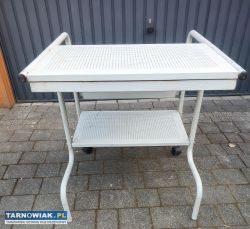 Retro biurko metalowe komputerowe IKEA - Obrazek 3