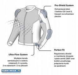 Kurtka motocyklowa Rebelhorn Wave czarna – L, nowa - Obrazek 3