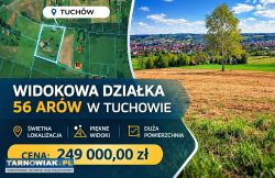 Działka budowlana Tuchów 56 arów widokowa - Obrazek 1