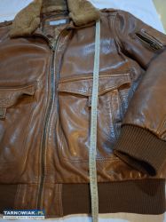 Skórzana kurtka pilotka - Obrazek 2