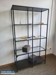 Duży regał ikea ze szklanymi wstawkami - Obrazek 1