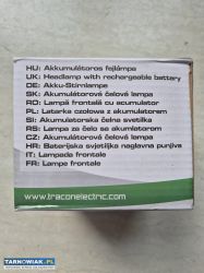 Latarka czołowa, akumulatorowa Tracon HL500B - Obrazek 3