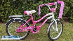Rower 20 Flower bdb stan lekki bez przerzutek - Obrazek 1