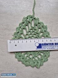 Wielkanocne, szydełkowe jajko, pisanka wys. 13cm - Obrazek 4