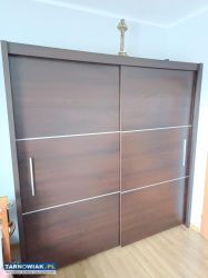 Zestaw mebli szafa komoda ciemny brąz - Obrazek 2