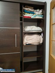 Zestaw mebli szafa komoda ciemny brąz - Obrazek 4