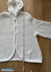 Sweterek dla dziewczynki - rozmiar 134/140 - Obrazek 3