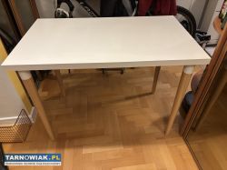 Biurko Ikea, blat Linnmon 100x60, nogi Hilver - Obrazek 1
