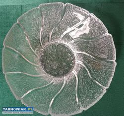 Duża owocarka misa szklana PRL vintage - Obrazek 1