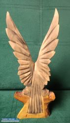 Drewniany orzeł figurka rzeźba - Obrazek 2