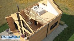 Drewniany Domek 5×8 m Całoroczny – Wytrzymała Kons - Obrazek 3