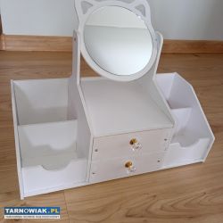 Toaletka biała  kotek - Obrazek 2