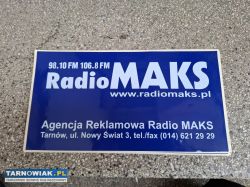 Oryginalna naklejka Radio MAKS Tarnów - Obrazek 1