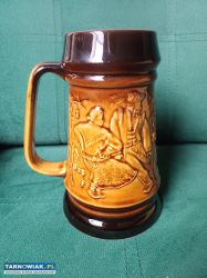 Duży kufel ceramiczny z motywem góralskim Tułowice - Obrazek 1