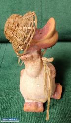 Stara figurka kaczki kamionka - Obrazek 2