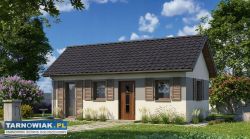 Drewniany Domek 4,8×7,2 m – Letniskowy Całoroczny, - Obrazek 1