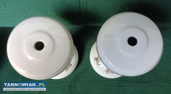 Porcelanowy korpus lampy PRL Bogucice - Obrazek 3