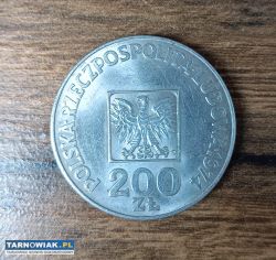 Moneta XXX lat PRL 200 zł moneta srebrna 1974 rok - Obrazek 2