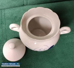 Cukiernica fajans vintage PRL - Obrazek 2