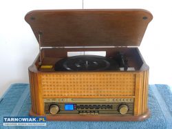 Retro Gramofon z radiem ,CD , USB i magnetofonem - Obrazek 1