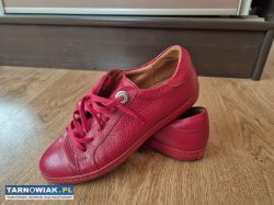 Trampki damskie skórzane czerwone Ryłko OETW6_TW5 - Obrazek 1