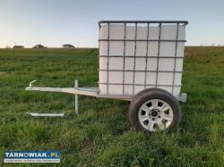 Przyczepa laweta beczkowoz 1000l ocynk - Obrazek 2