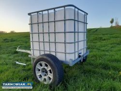 Przyczepa laweta beczkowoz 1000l ocynk - Obrazek 1