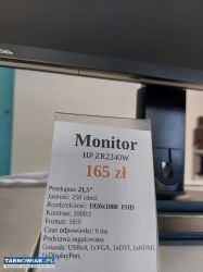Monitor hp 21.5' fullhd Faktura/Gwarancja - Obrazek 4