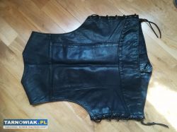 kamizelka sznurowana skóra naturalna - Obrazek 2