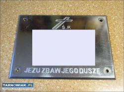 Tablica nagrobna ze stali nierdzewnej - Obrazek 2
