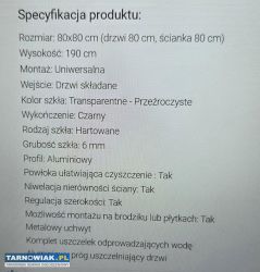 Kabina prysznicowa 80x80- nowa! - Obrazek 4